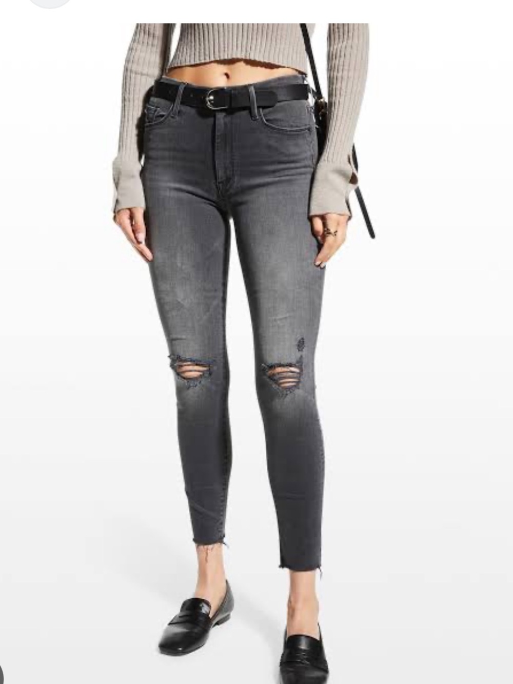 Mother the looker ankle fray Jean
